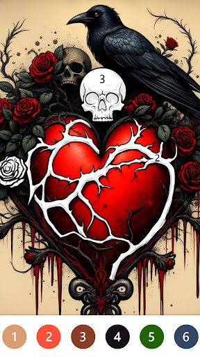 Macabre Color Paint By Number Bildschirmfoto 8