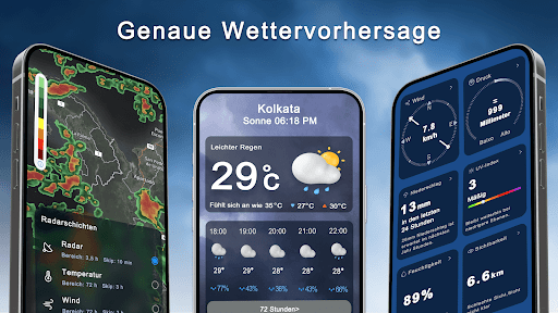 Live-Wetter & Regenradar Bildschirmfoto 7