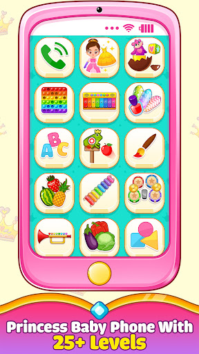 Princess Baby Phone Game Bildschirmfoto 1