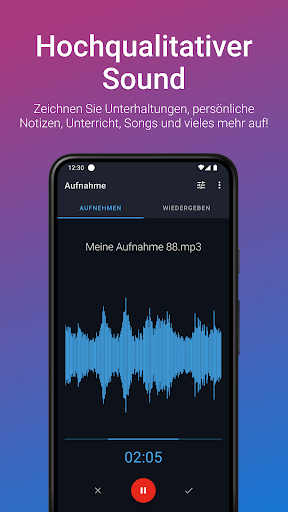 Stimmrekorder Plus Profi Bildschirmfoto 7