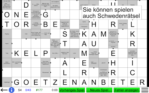 Deutsches Kreuzworträtsel Bildschirmfoto 13