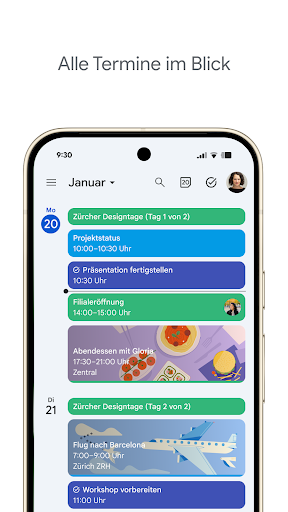 Google Kalender Bildschirmfoto 5