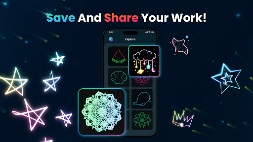 Magic Doodle: Glow Art Drawing Bildschirmfoto 6