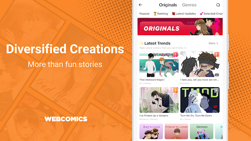 WebComics - Webtoon & Manga Bildschirmfoto 2