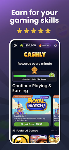 Cashly-Play & Earn in Minutes Bildschirmfoto 3