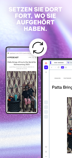 Opera: Privater VPN Browser Bildschirmfoto 2