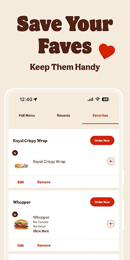 BURGER KING® App Bildschirmfoto 2