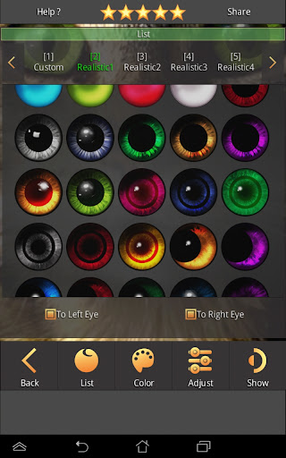 FoxEyes - Change Eye Color Bildschirmfoto 5
