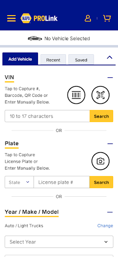 NAPA PROLink Bildschirmfoto 3