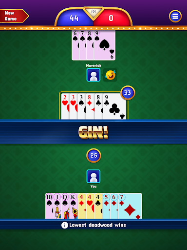 Gin Rummy - Classic Cards Game Bildschirmfoto 7