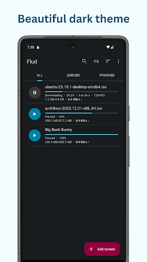 Flud - Torrent Downloader Bildschirmfoto 10
