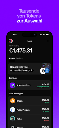 MoonPay: Kaufe Bitcoin & mehr Bildschirmfoto 1
