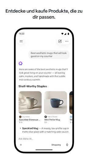 Meta AI – Assistent und Brille Bildschirmfoto 1