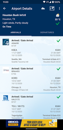 FlightAware Flug-Tracker Bildschirmfoto 6