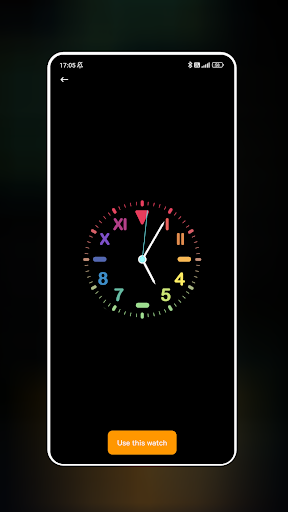 Neon Clock Wallpaper Bildschirmfoto 2