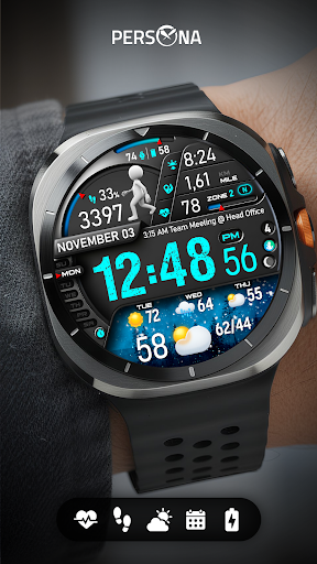 PER23 Digital Watch Face Bildschirmfoto 6