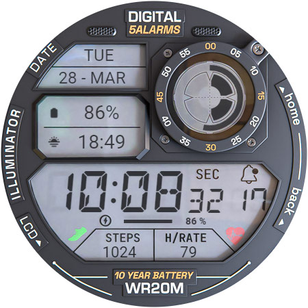 ILLUMINATOR Digital Watch face Bildschirmfoto 39
