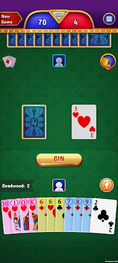 Gin Rummy - Classic Cards Game Bildschirmfoto 2