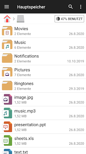 Dateimanager Bildschirmfoto 8
