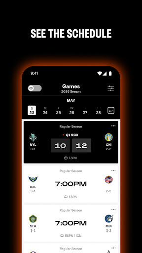 WNBA - Live Games & Scores Bildschirmfoto 4