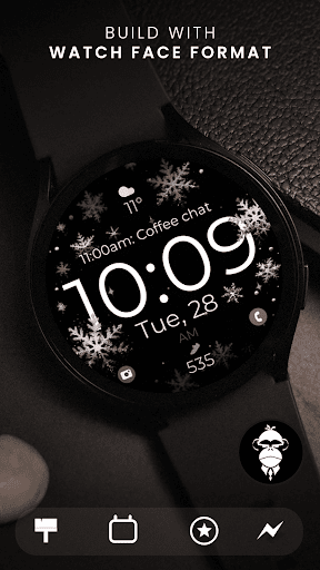 Snowflake rose gold watch face Bildschirmfoto 1