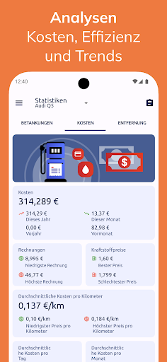 Fuelio: Tanken App,Fahrtenbuch Bildschirmfoto 6