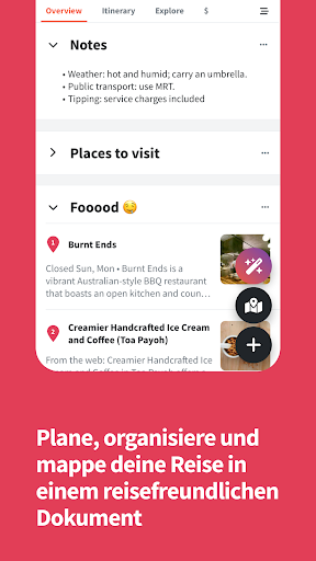 Wanderlog reisen routenplaner Bildschirmfoto 2
