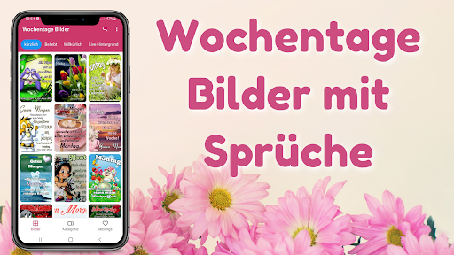 Wochentage Bilder mit Sprüche Bildschirmfoto 1