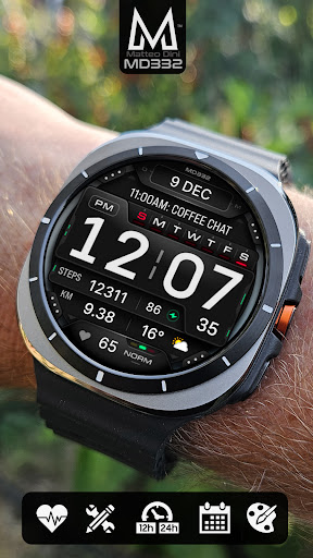 MD332 Digital watch face Bildschirmfoto 7