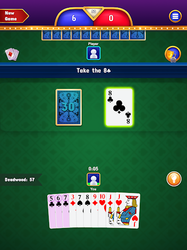 Gin Rummy - Classic Cards Game Bildschirmfoto 8