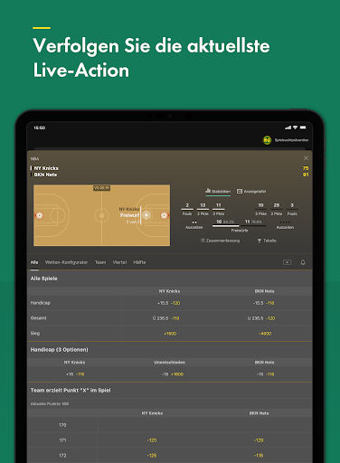bet365 Sportwetten Bildschirmfoto 7