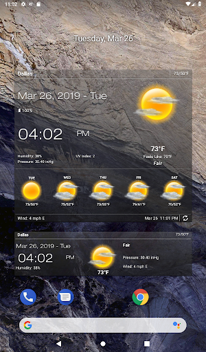 Wetter & Uhr Widget Bildschirmfoto 14