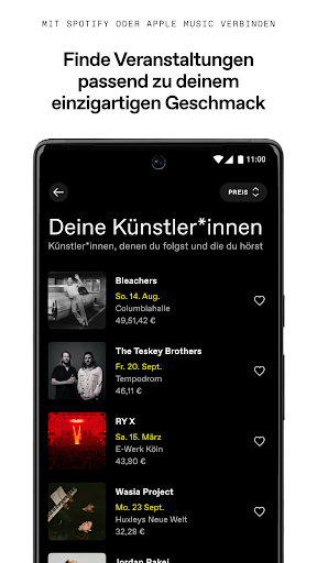 DICE: Live-Veranstaltungen Bildschirmfoto 1