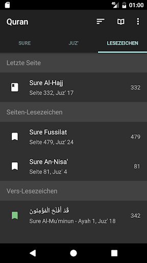 Quran für Android Bildschirmfoto 3