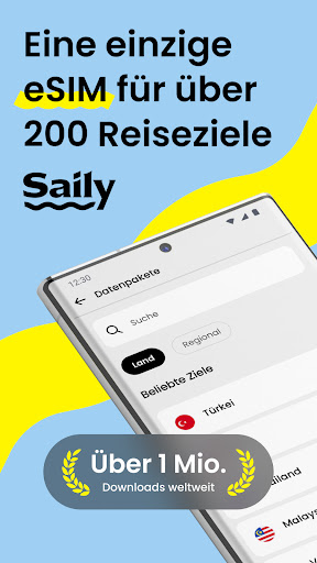 Saily eSIM: Daten für Reisen Bildschirmfoto 3