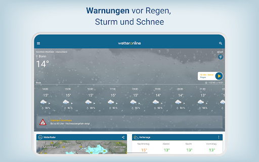Wetter Online - RegenRadar Bildschirmfoto 17