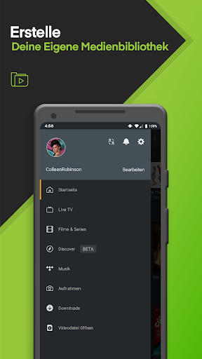 Plex: Films, TV, musique Bildschirmfoto 2
