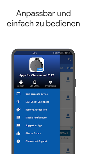 Apps für Chromecast Bildschirmfoto 5