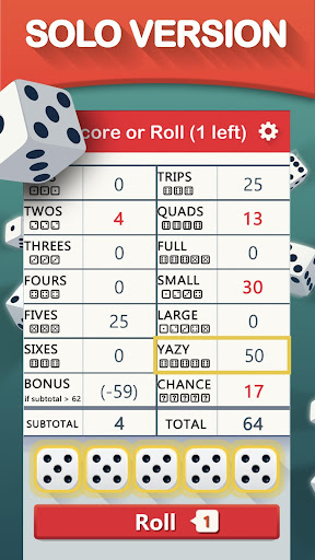 Yazy the yatzy dice game Bildschirmfoto 9