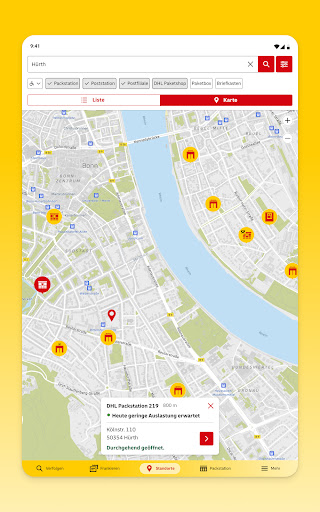 Post & DHL Bildschirmfoto 24
