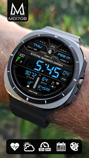 MD170B Digital watch face Bildschirmfoto 8