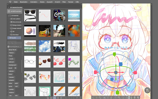 CLIP STUDIO PAINT Bildschirmfoto 14
