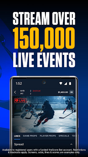 theScore Bet Sportsbook Casino Bildschirmfoto 4