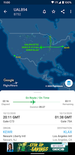 FlightAware Flug-Tracker Bildschirmfoto 4