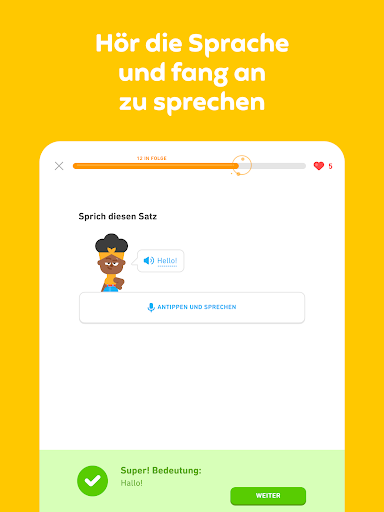 Duolingo: Sprachen & Schach Bildschirmfoto 5
