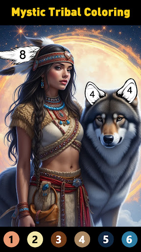Tribal Art Coloring Book Bildschirmfoto 1