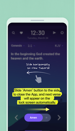 BitBible ENG -Lockscreen+Alarm Bildschirmfoto 4