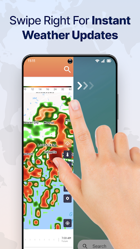 Live Weather Radar Launcher Bildschirmfoto 4