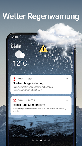 Wetterzeitleiste Lokales Radar Bildschirmfoto 1
