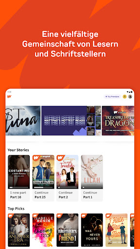 Wattpad - Wo Geschichten leben Bildschirmfoto 6